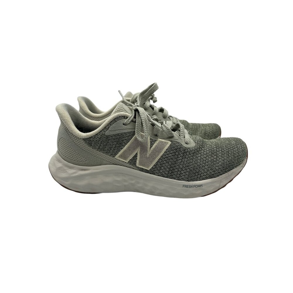 New Balance Fresh Foam Arishi V4 Sneakers Womens Olive Green Lace-Up Shoes - 8.5